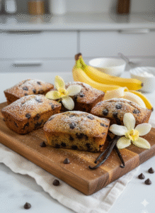 Lire la suite à propos de l’article Recette de Mini Cakes Banane & Pépites de Chocolat à la Vanille de Madagascar – Vanuly